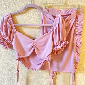 Diva Couture Barbie 2pc Off Shoulder Skirt Set